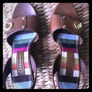 Coach leather wedges SALE